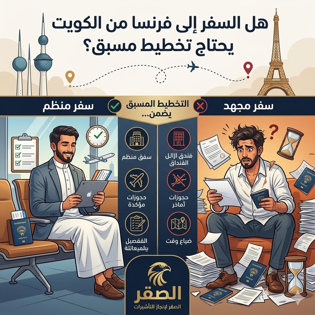 أهمية التخطيط المسبق قبل السفر إلى فرنسا من الكويت