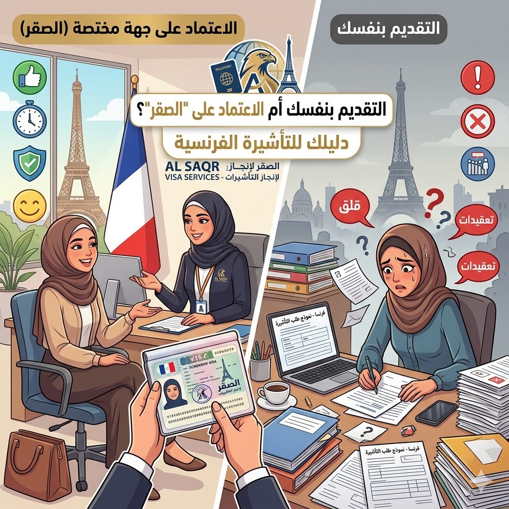 التقديم بنفسك أو عبر مكتب